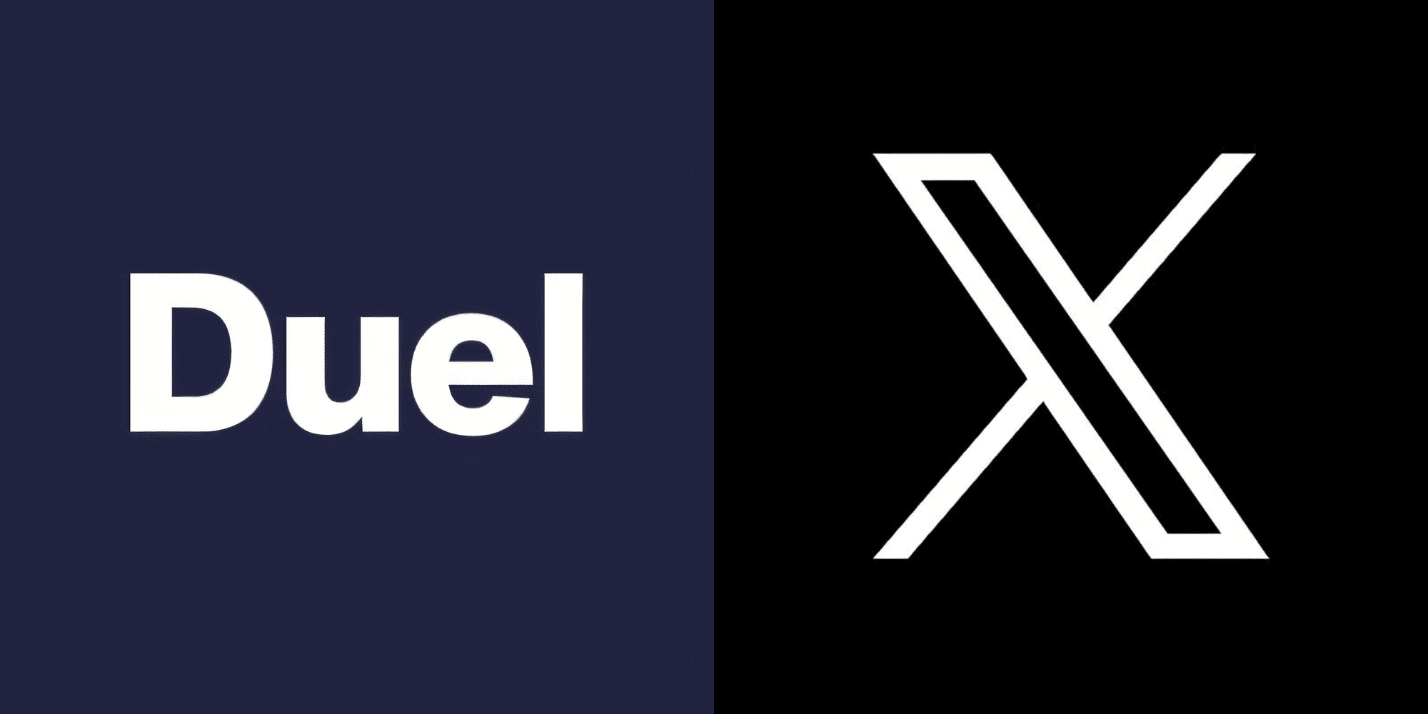 Duel Casino X (Twitter) logo showing the platform's official social media presence