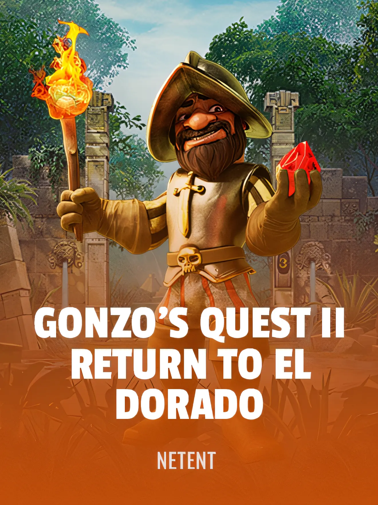 Gonzo's Quest 2 slot game by NetEnt - 15,825x max win, 98.06% RTP